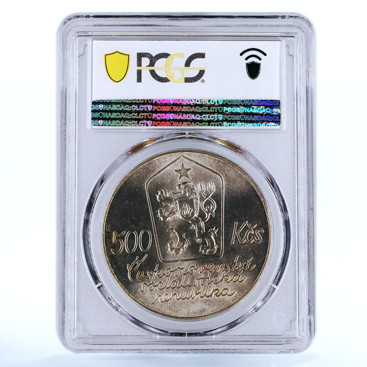 Czechoslovakia 500 korun Painter Josef Lada MS68 PCGS silver coin 1987