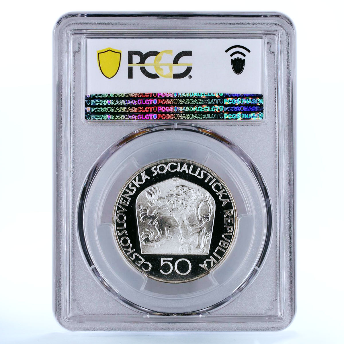 Czechoslovakia 50 korun Poet Josef Jungmann PR67 PCGS silver coin 1973