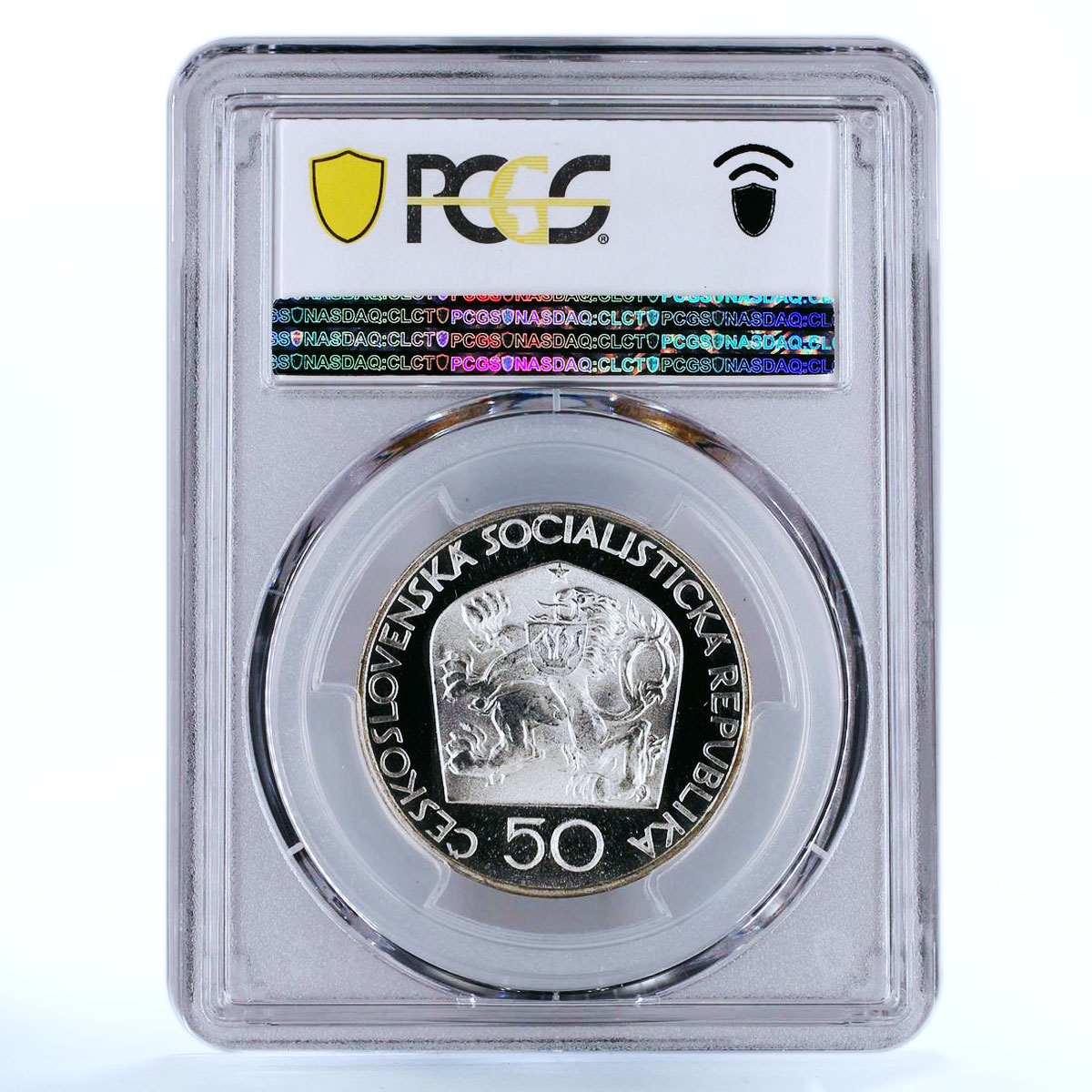 Czechoslovakia 50 korun Poet Josef Jungmann PR68 PCGS silver coin 1973