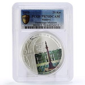 Malawi 20 kwacha Cultural Treasures Hermitage Museum Petersburg PR70 PCGS 2009