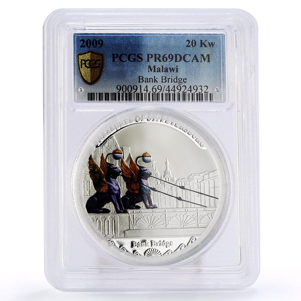 Malawi 20 kwacha Cultural Treasures Saint Petersburg PR69 PCGS silver coin 2009