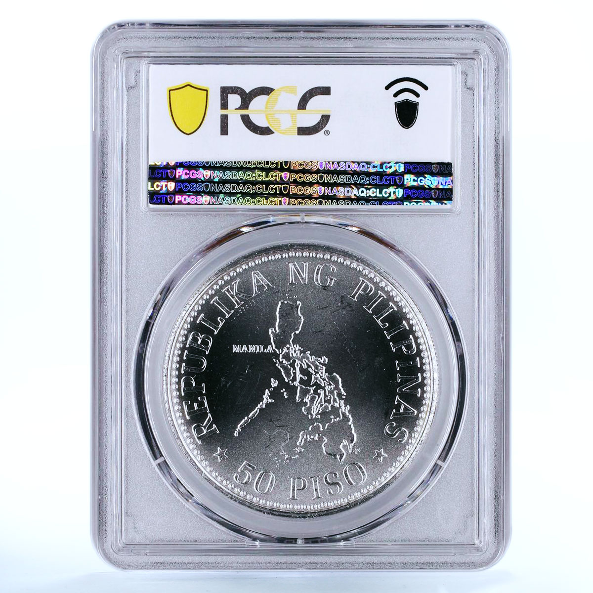 Philippines 50 piso International Meetings Matte MS67 PCGS silver coin 1976
