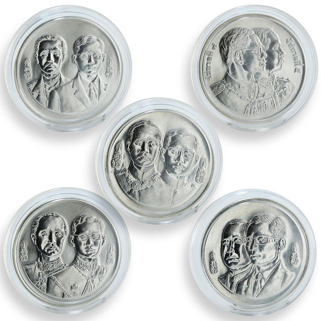 Thailand 600 baht a set of 5 coins Ministries silver coins1995