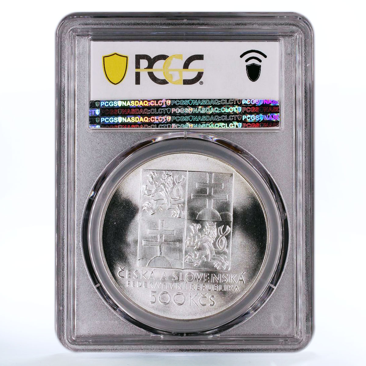 Czechoslovakia 500 korun Centennial of Czech Tennis MS69 PCGS silver coin 1993