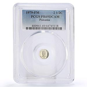 Panama 2,5 centesimos Victoriano Lorenzo PR69 PCGS proof nickel coin 1979