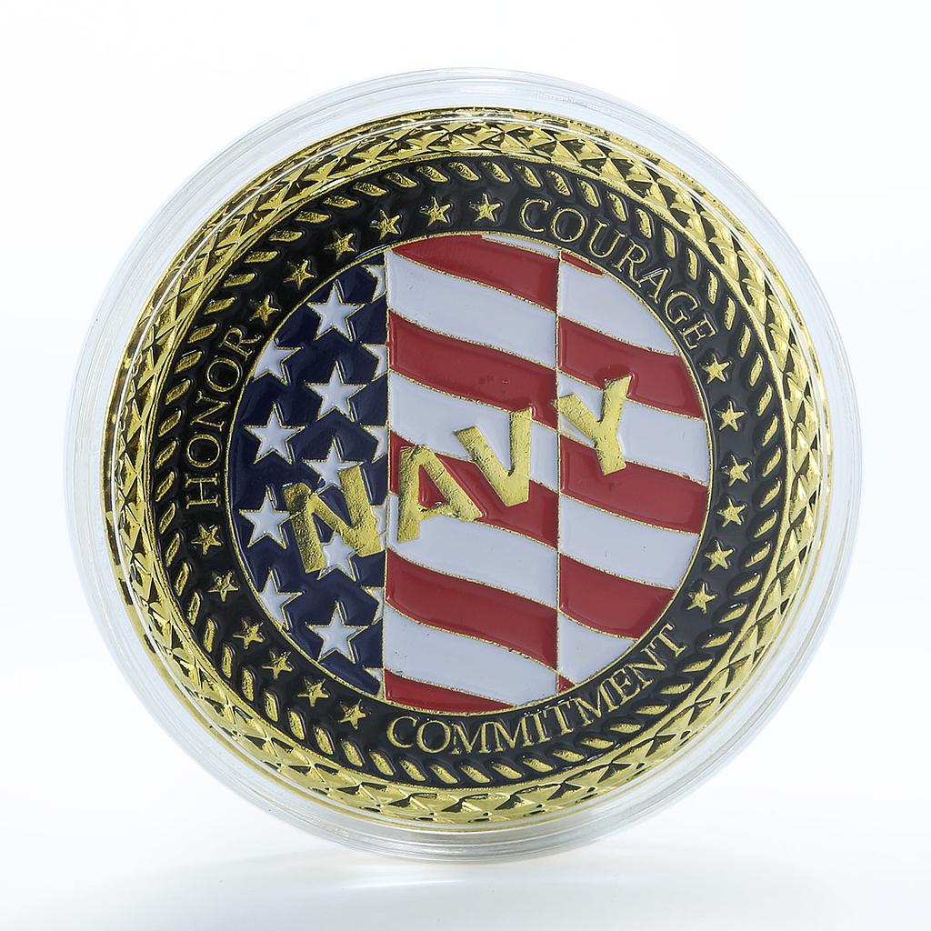 The US Navy Veteran Non Sibi Sed Patriae token