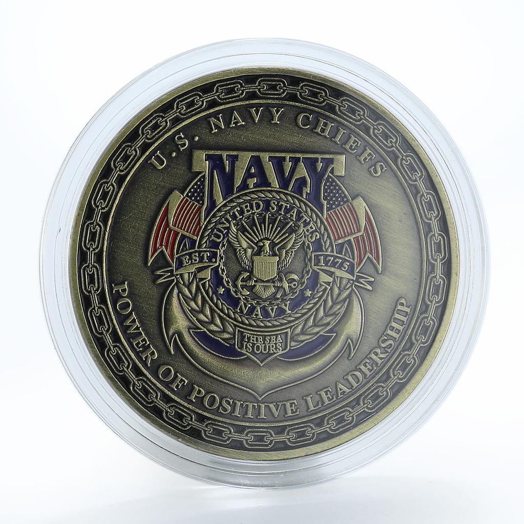 The United States Navy Power of Positive Leadership token