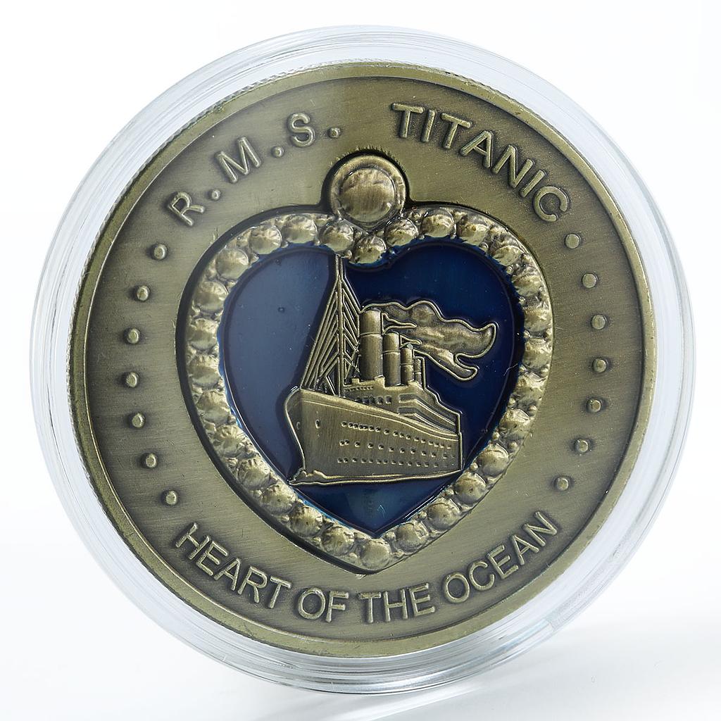 Titanic Ship Heart of the Ocean Rosa Morgan Dawson Blake-Calvert 1895-1999 token