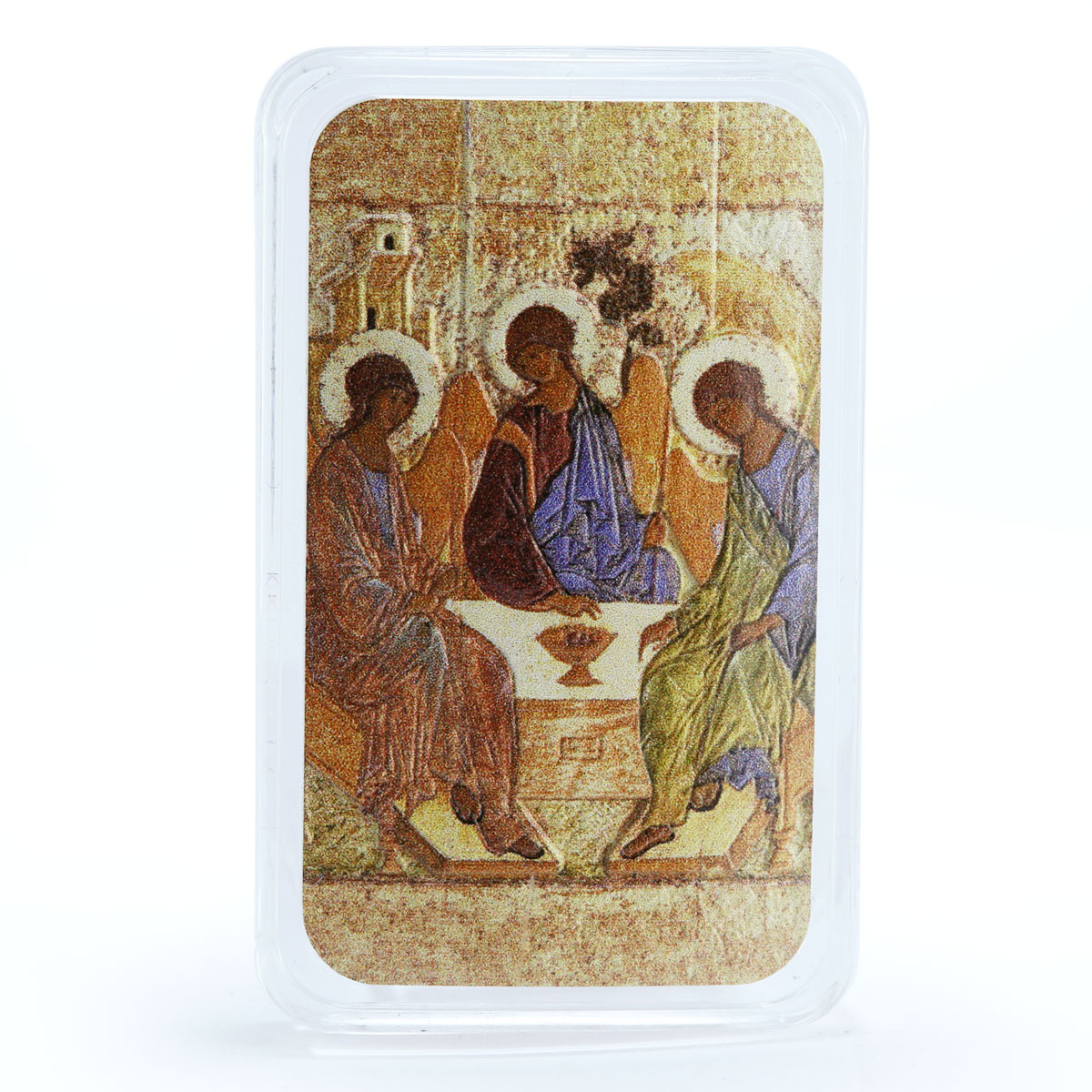 Niue 2 dollars Andrei Rublev Orthodox Shrines Holy Trinity Art silver coin 2012