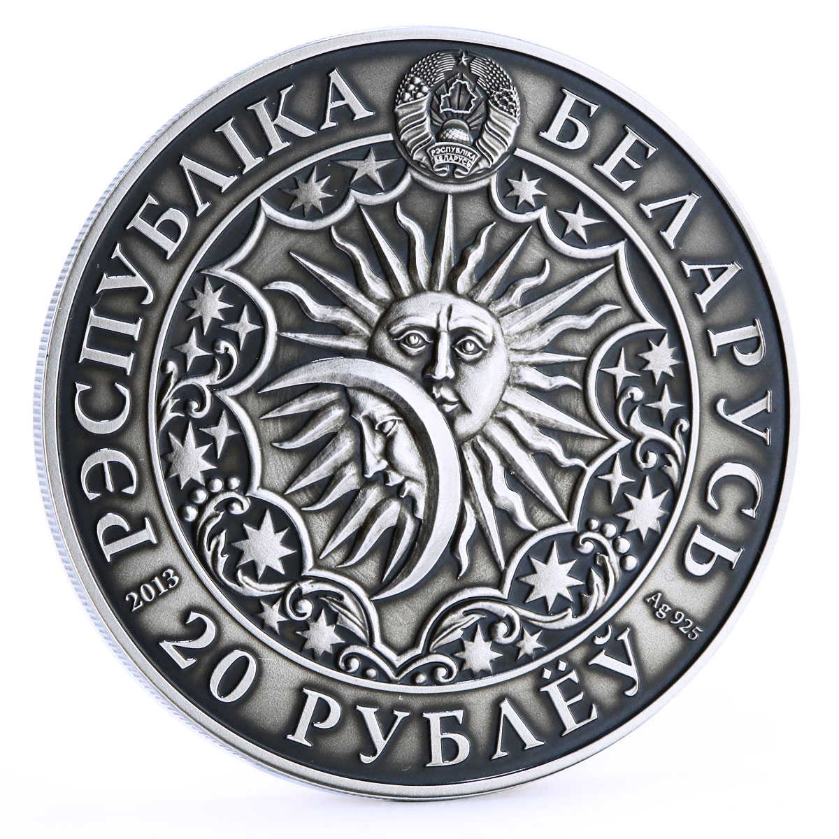 Belarus 20 rubles Zodiac Signs series Scorpio silver coin 2013