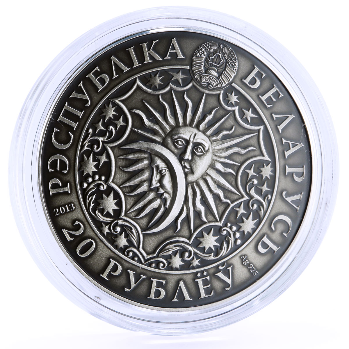 Belarus 20 rubles Zodiac Signs series Scorpio silver coin 2013