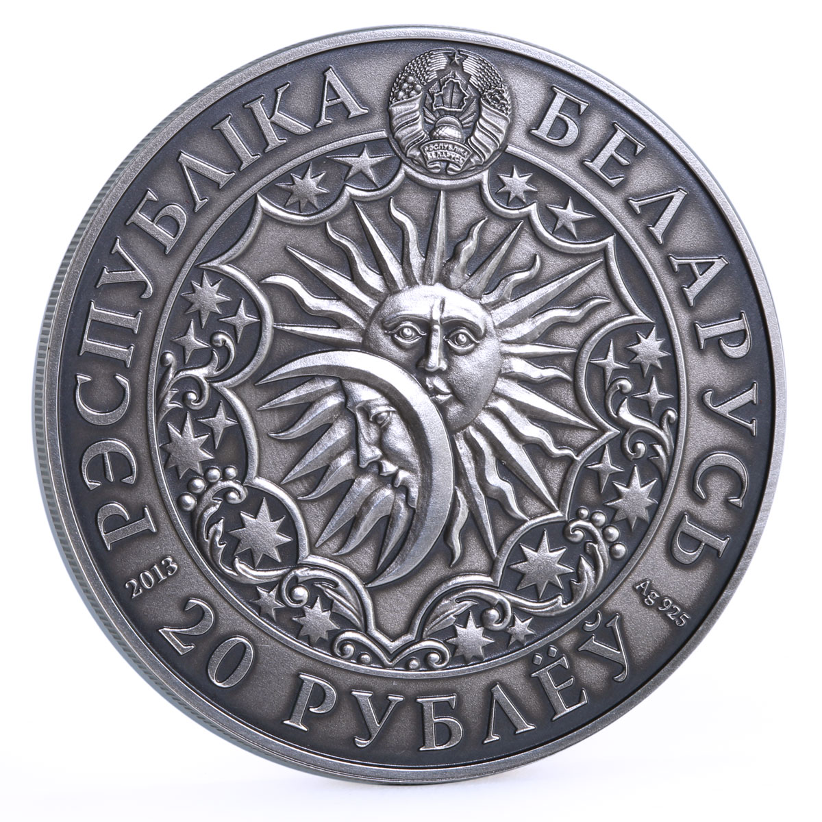 Belarus 20 rubles Zodiac Signs series Scorpio silver coin 2013