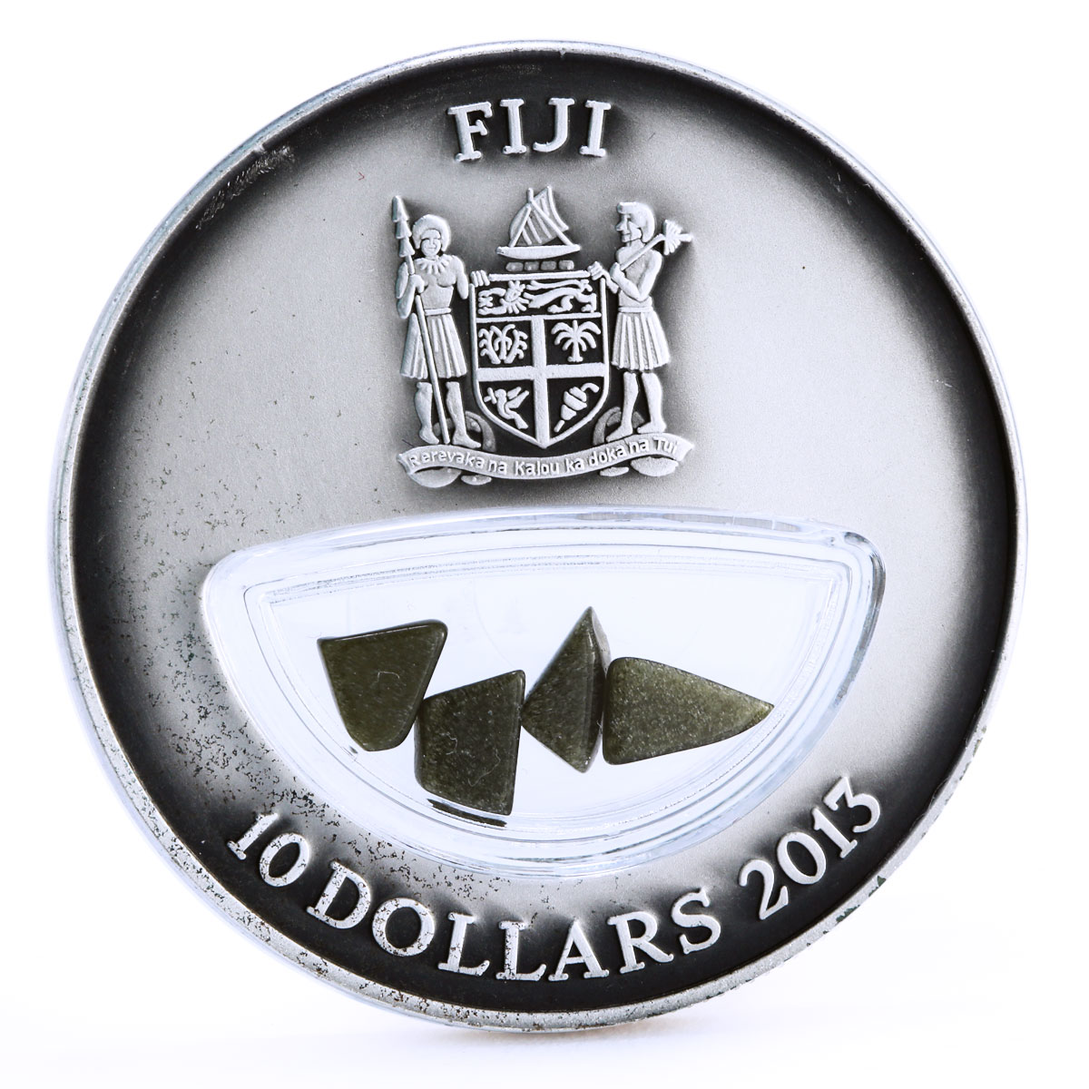 Fiji 10 dollars Volcanoes Breath of Fire St. Helens silver coin 2013