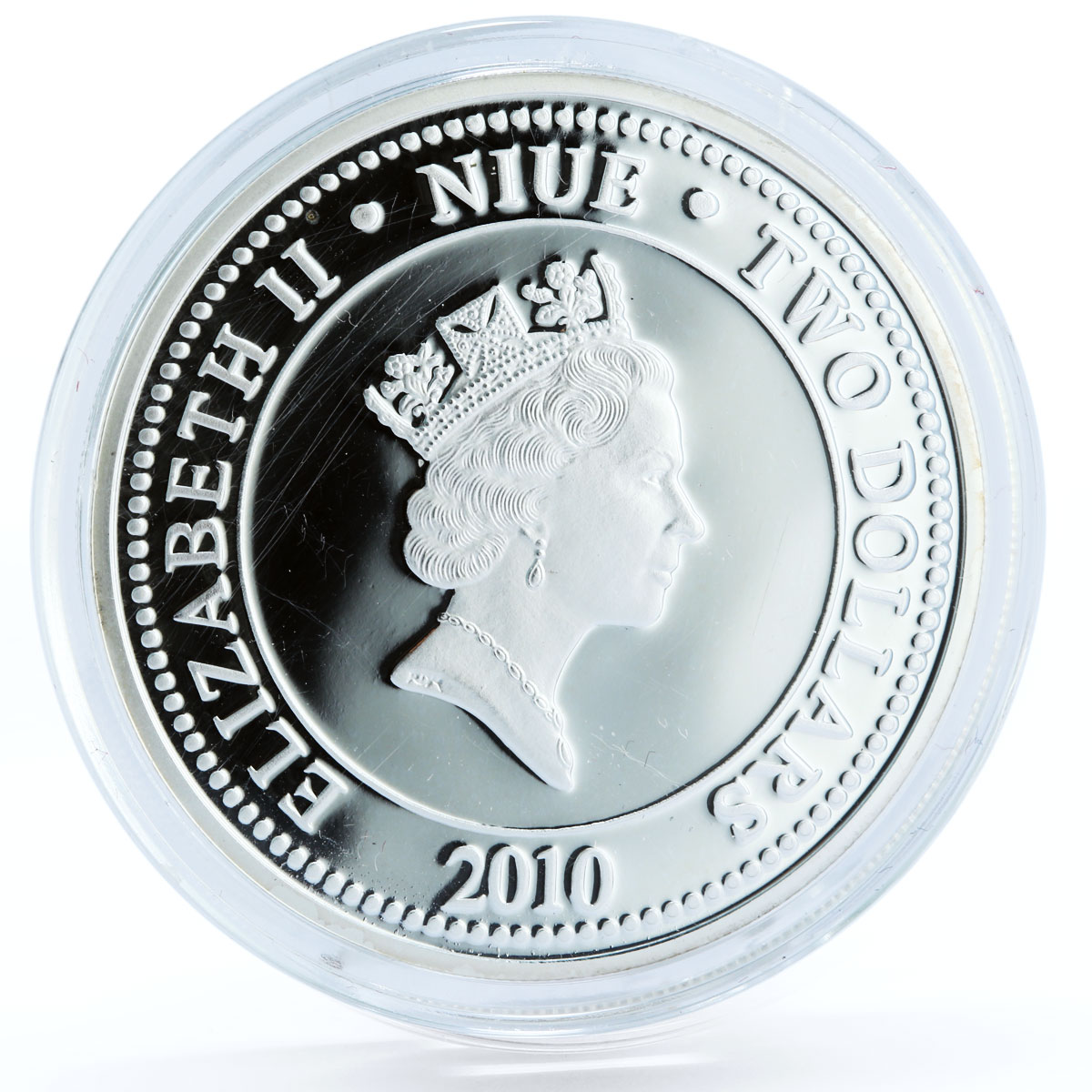 Niue 2 dollars Soviet Musician Vladimir Vysotsky To Remember silver coin 2010