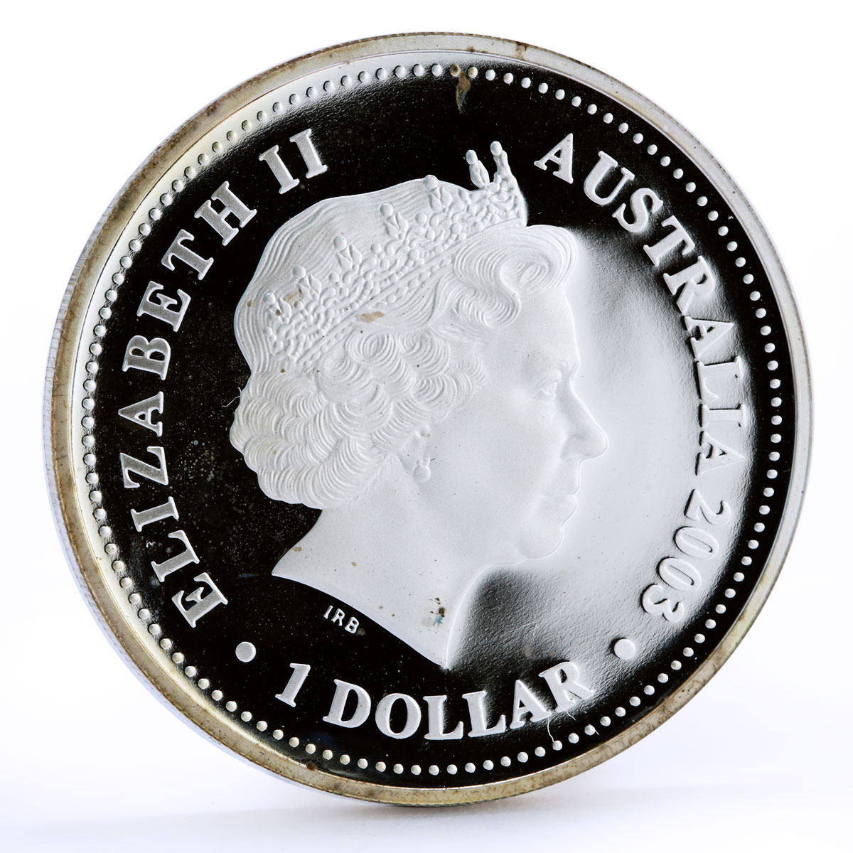 Australia 1 dollar 50 Years of Queen Elizabeth II Coronation silver coin 2003