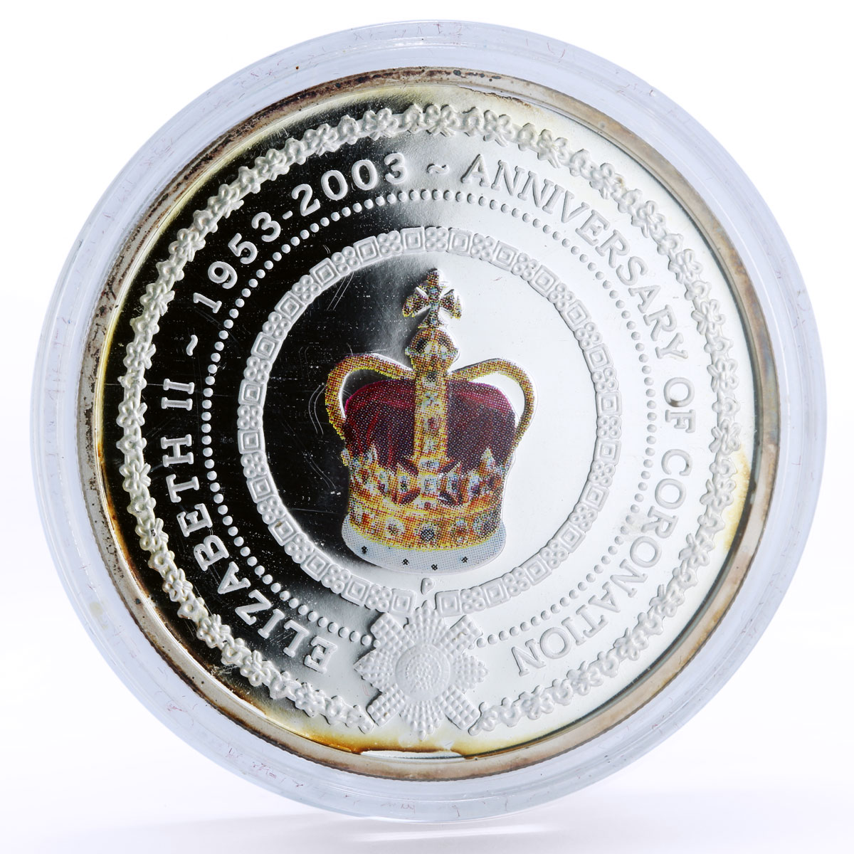 Australia 1 dollar 50 Years of Queen Elizabeth II Coronation silver coin 2003