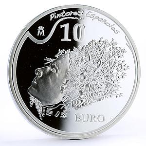 Spain 10 euro Painter Salvador Dali Portrait of Gala Art silver coin 2009