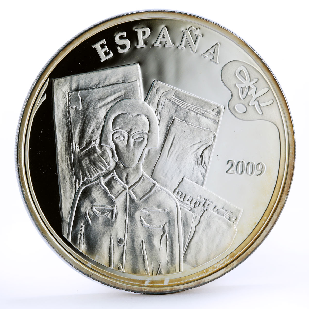 Spain 10 euro Painter Salvador Dali Portrait of Gala Art silver coin 2009