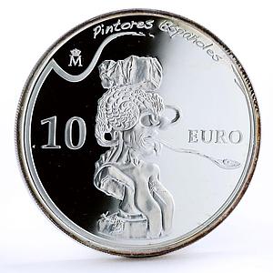 Spain 10 euro Painter Salvador Dali Portrait of Picasso Art silver coin 2009