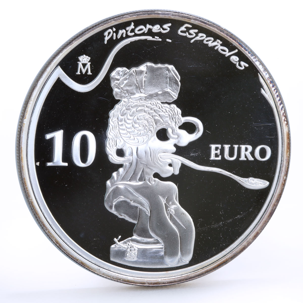 Spain 10 euro Painter Salvador Dali Portrait of Picasso Art silver coin 2009