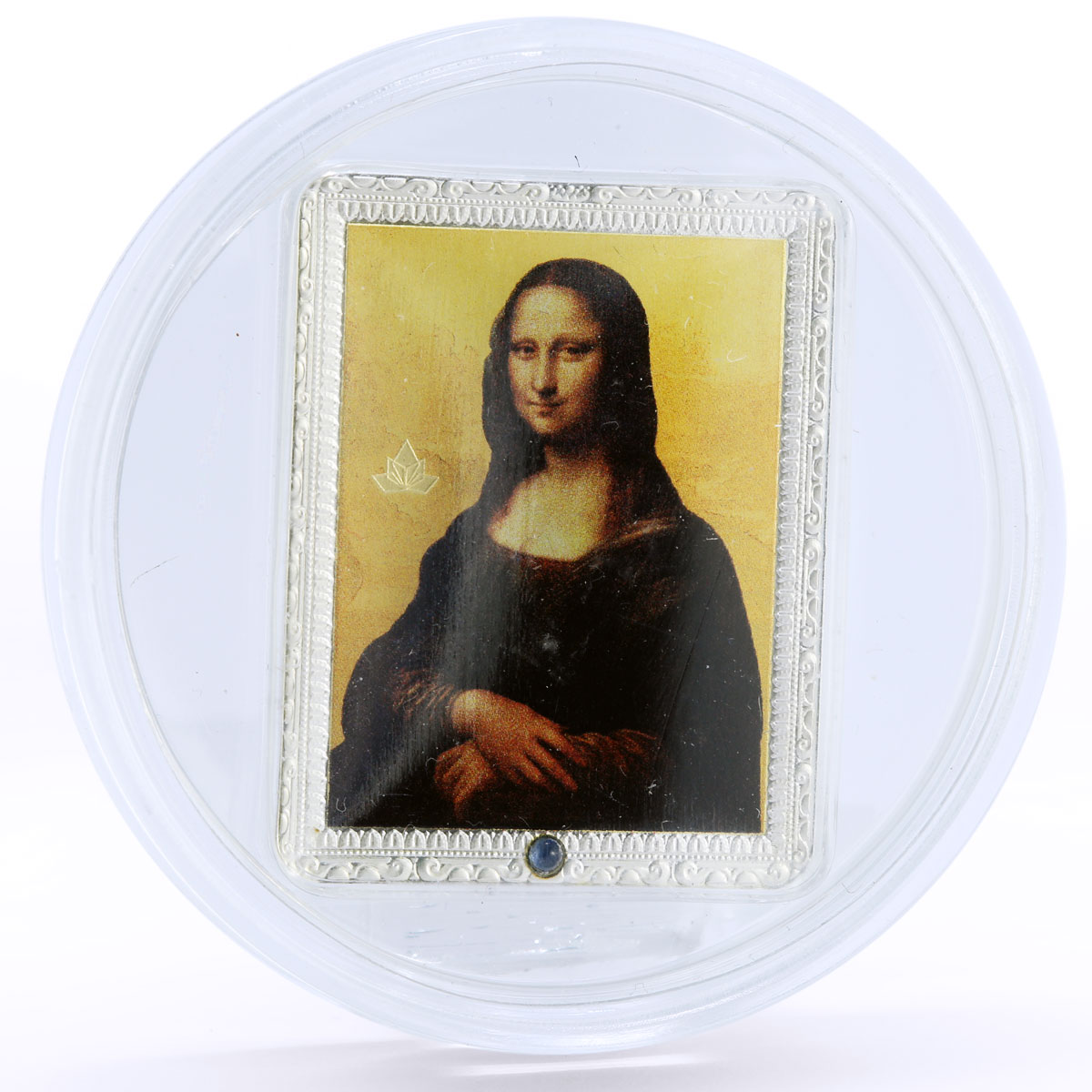 Fiji 10 dollars Da Vinci Mona Lisa Sisters Art colored silver coin 2012