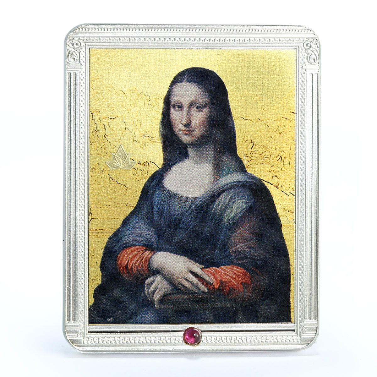 Fiji 10 dollars Da Vinci Mona Lisa Sisters Art colored silver coin 2012