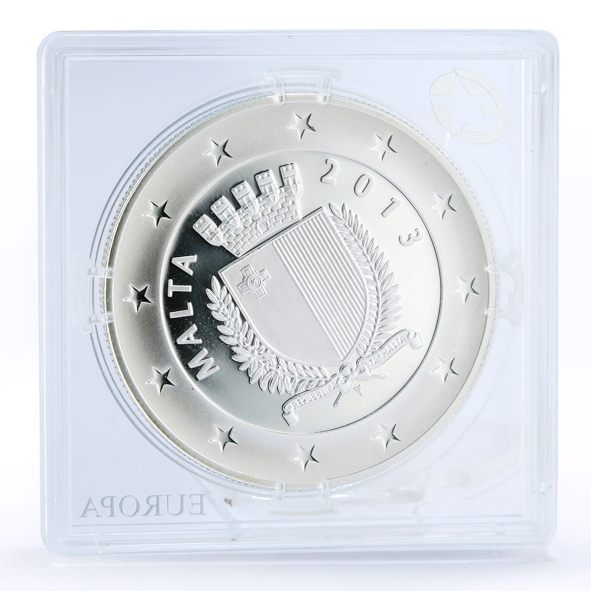 Malta 10 euro Poet Dum Karm Psaila Poetry Literature proof silver coin 2013