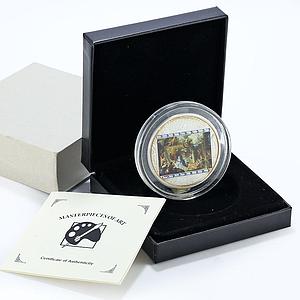 Cook Islands 20 dollars Charles Le Brun Adoration of Shepherds silver coin 2011