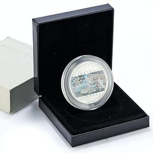 Cook Islands 20 dollars Sandro Botticelli Art Birth of Venus silver coin 2008