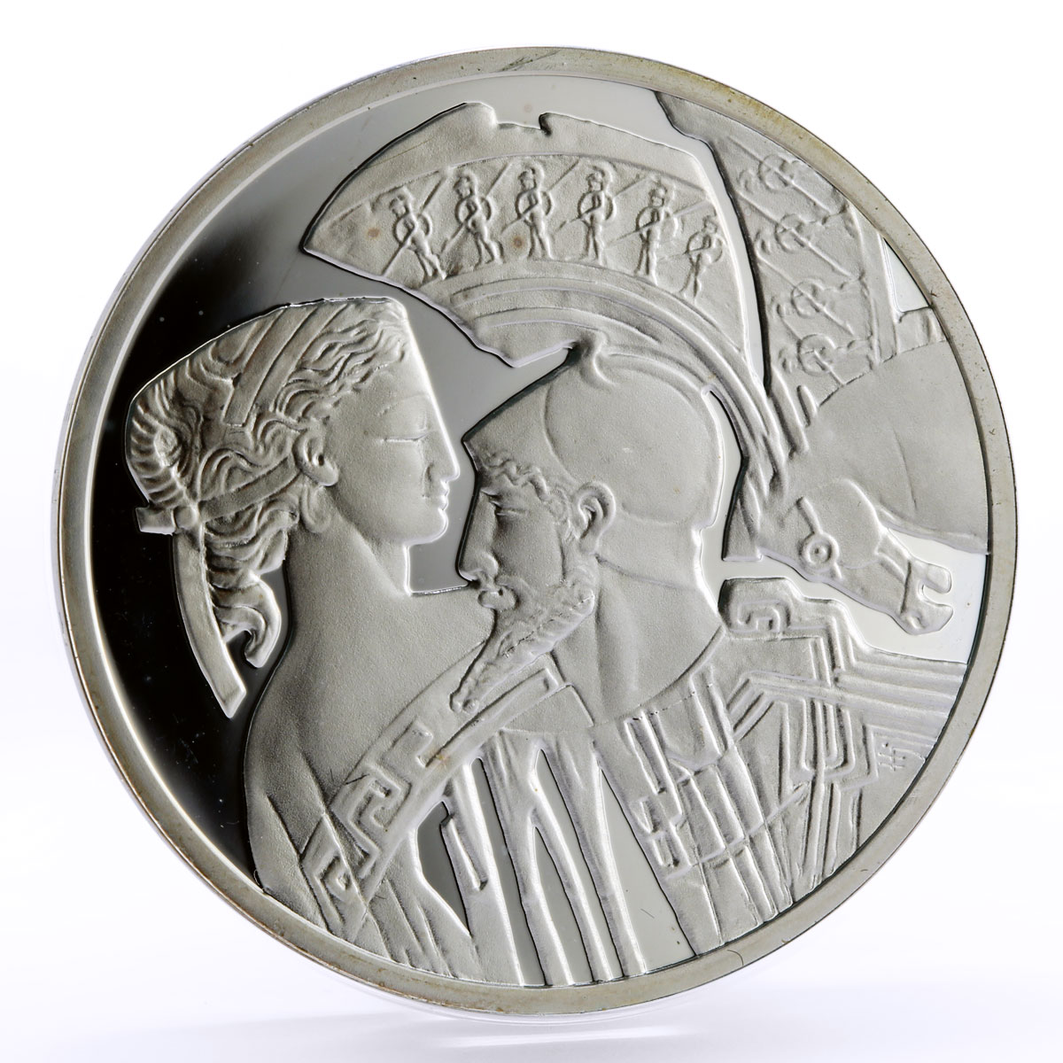 Niue 1 dollar Ancient Love Stories Samson and Dalila proof silver coin 2010