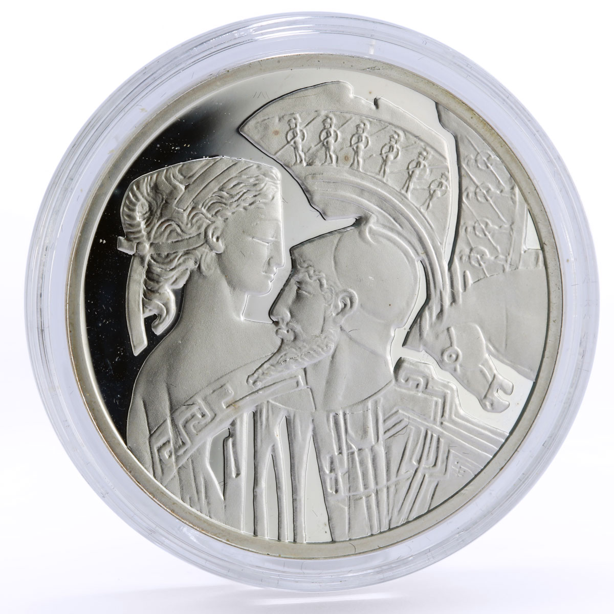 Niue 1 dollar Ancient Love Stories Samson and Dalila proof silver coin 2010