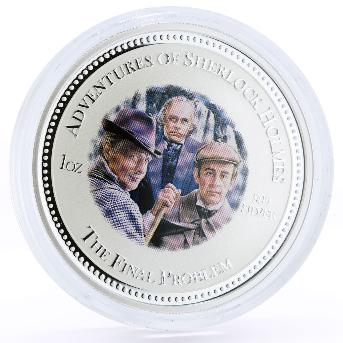 Cook Islands set of 4 coins The Adventures of Sherlock Holmes silver coins 2007