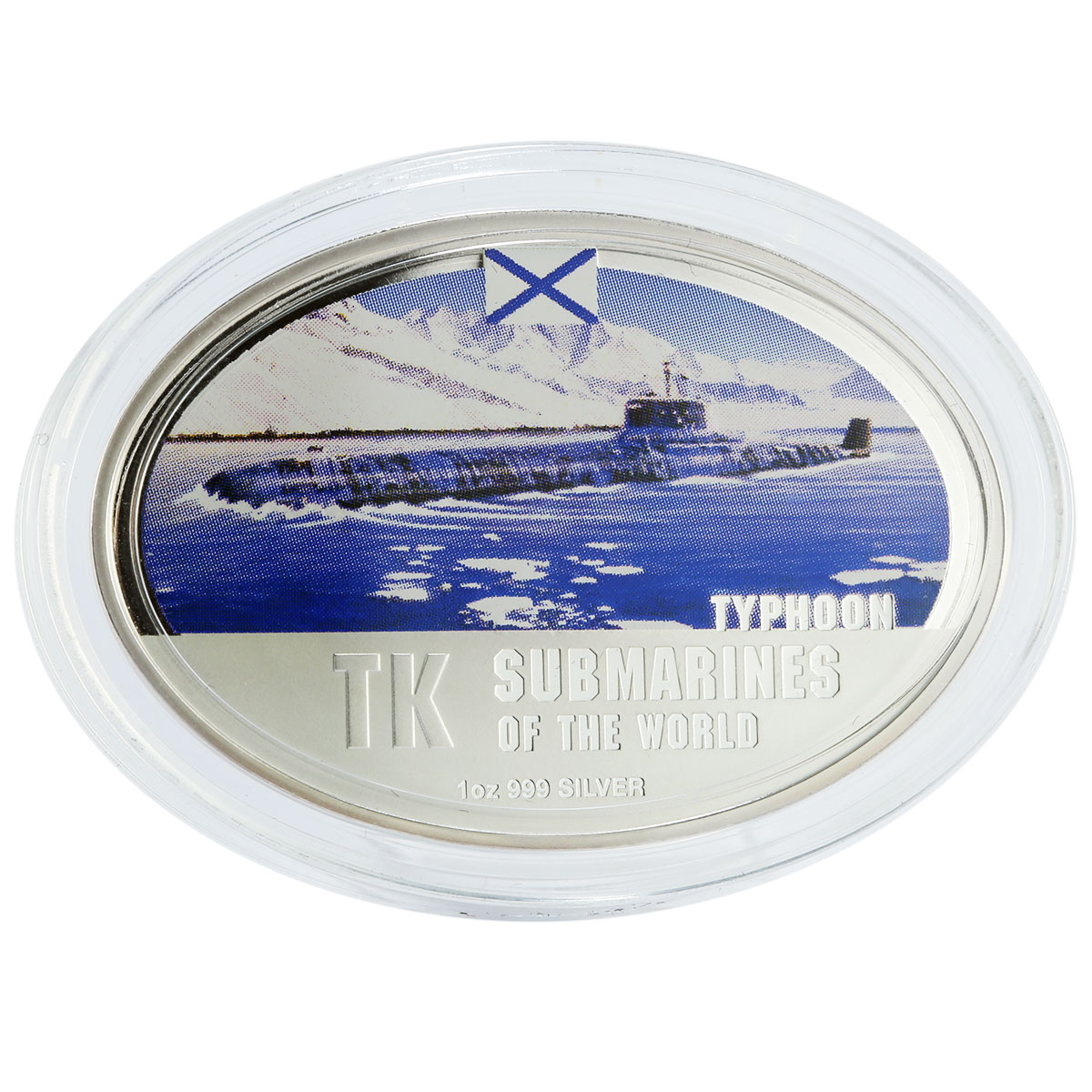 Fiji set of 4 coins Submarines of the World colored silver coins 2010