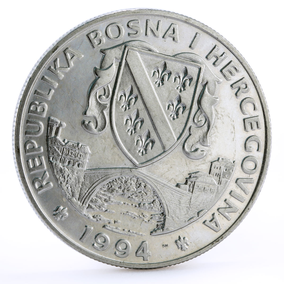 Bosnia and Herzegovina 500 dinara Endangered Wildlife Eohippus CuNi coin 1994