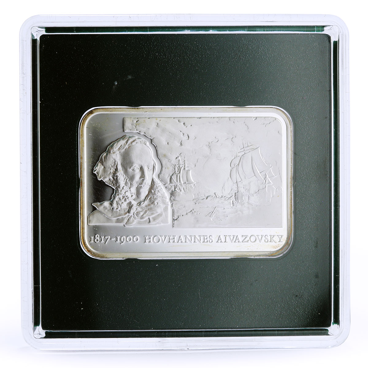 Armenia 100 dram Painter Hovhannes Aivazovsky Art Ship proof silver coin 2006
