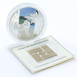 Armenia 1000 dram Martial Arts series Karate colored silver coin 2012