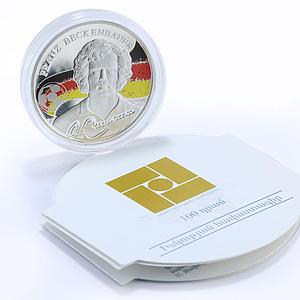 Armenia 100 dram Kings of Football Franz Beckenbauer colored silver coin 2009