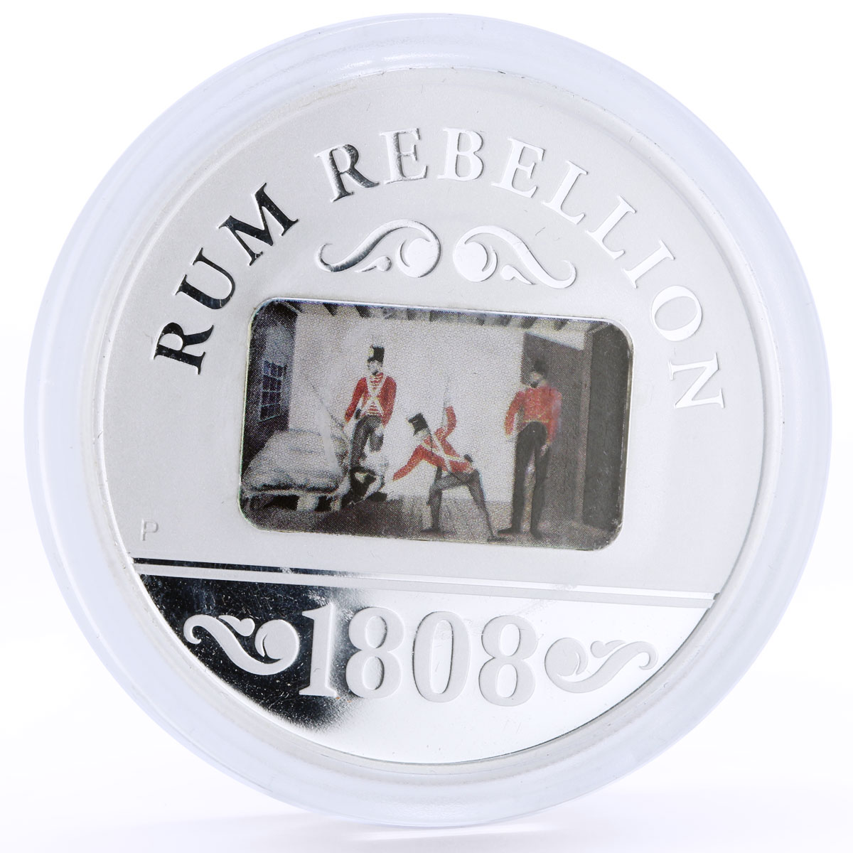 Australia 1 dollar 200 Years of the Rum Rebellion colored silver coin 2008