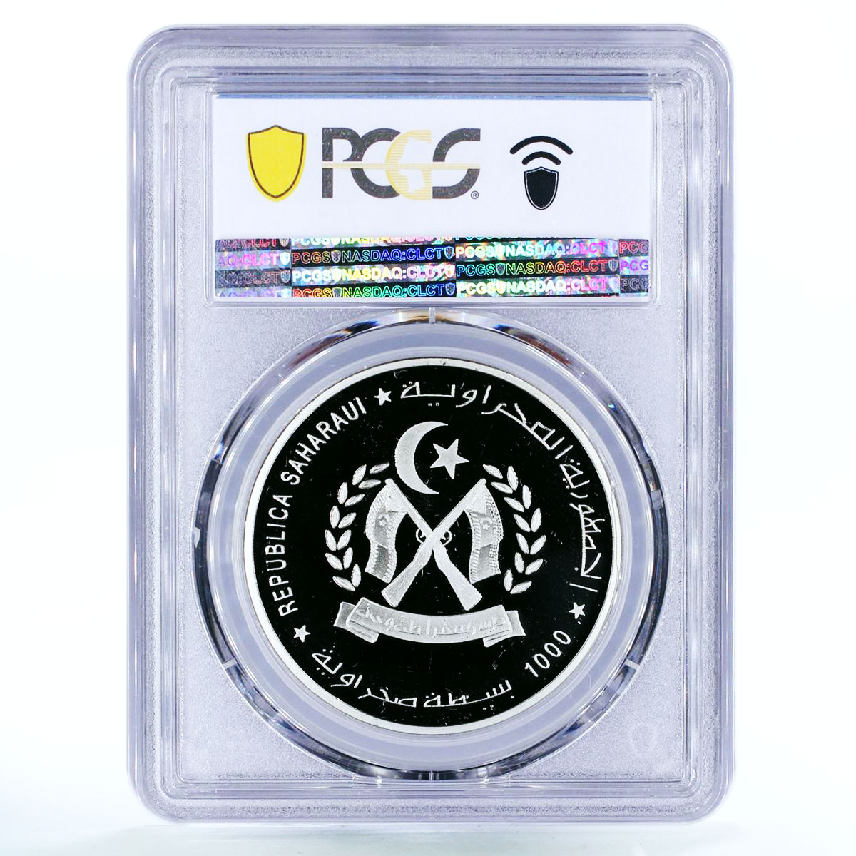 Sahrawi 1000 pesetas Medicine Science Paracelsus PR69 PCGS CuNi coin 1997