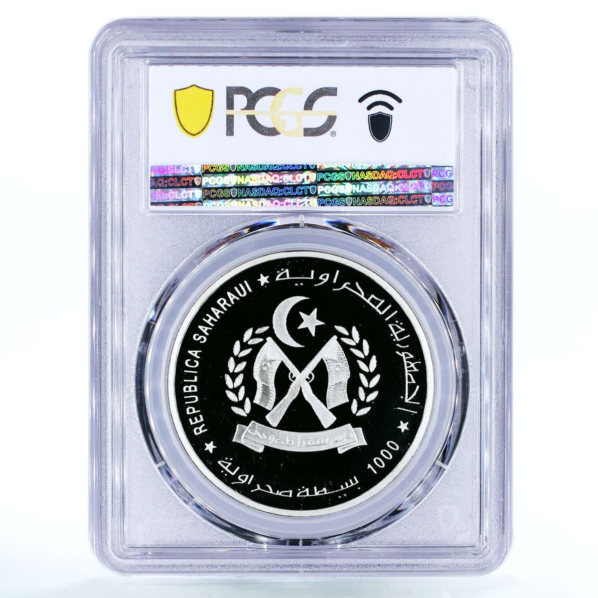 Sahrawi 1000 pesetas 95 Theses Reformator Martin Luther PR69 PCGS CuNi coin 1997