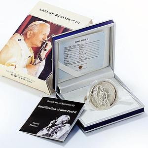 Palau 2 dollars John Paul II proof silver coin 2011