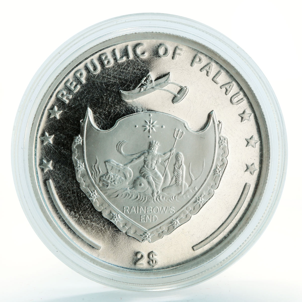 Palau 2 dollars John Paul II proof silver coin 2011