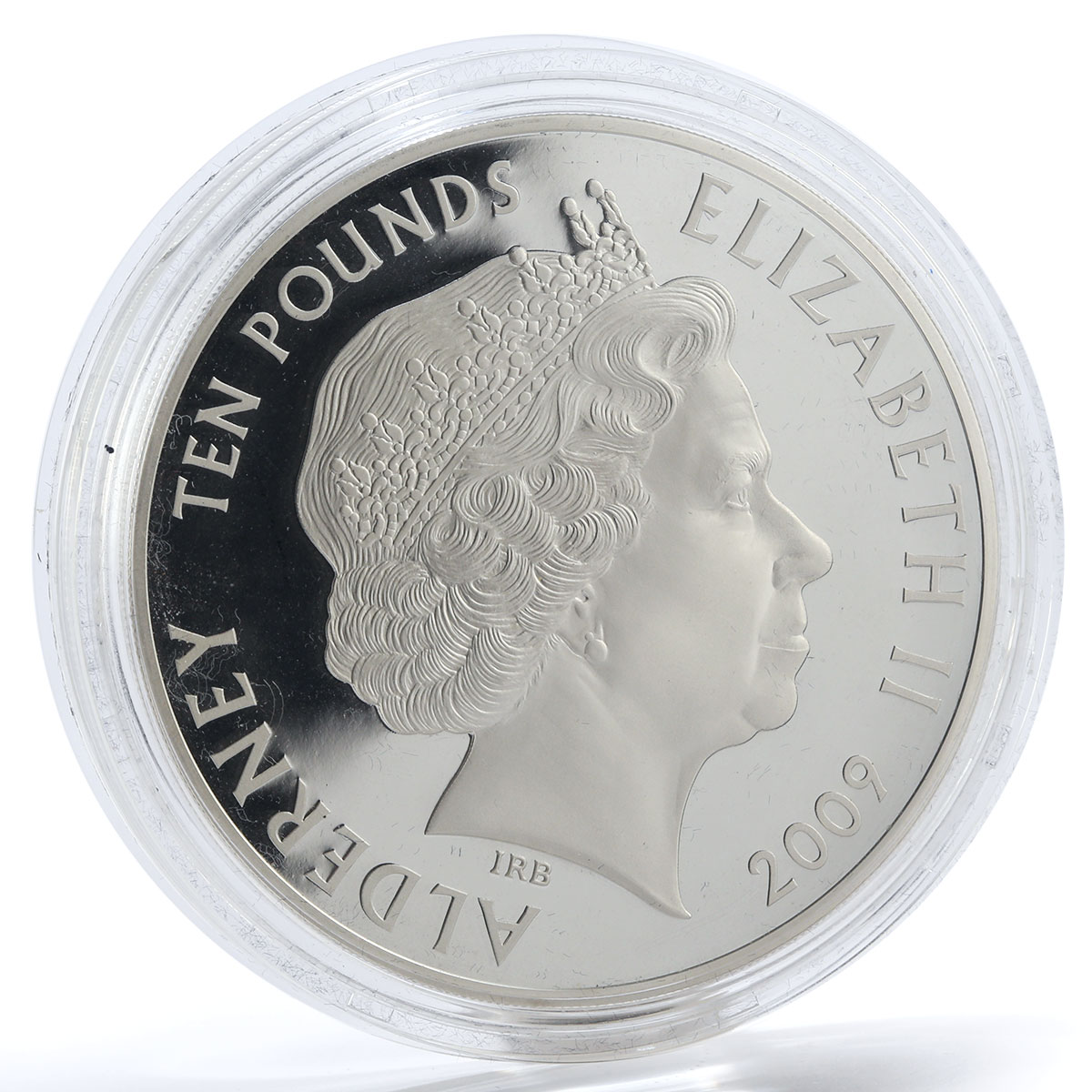 Alderney 10 Pounds 50th Anniversary of the Mini proof silver coin 2009