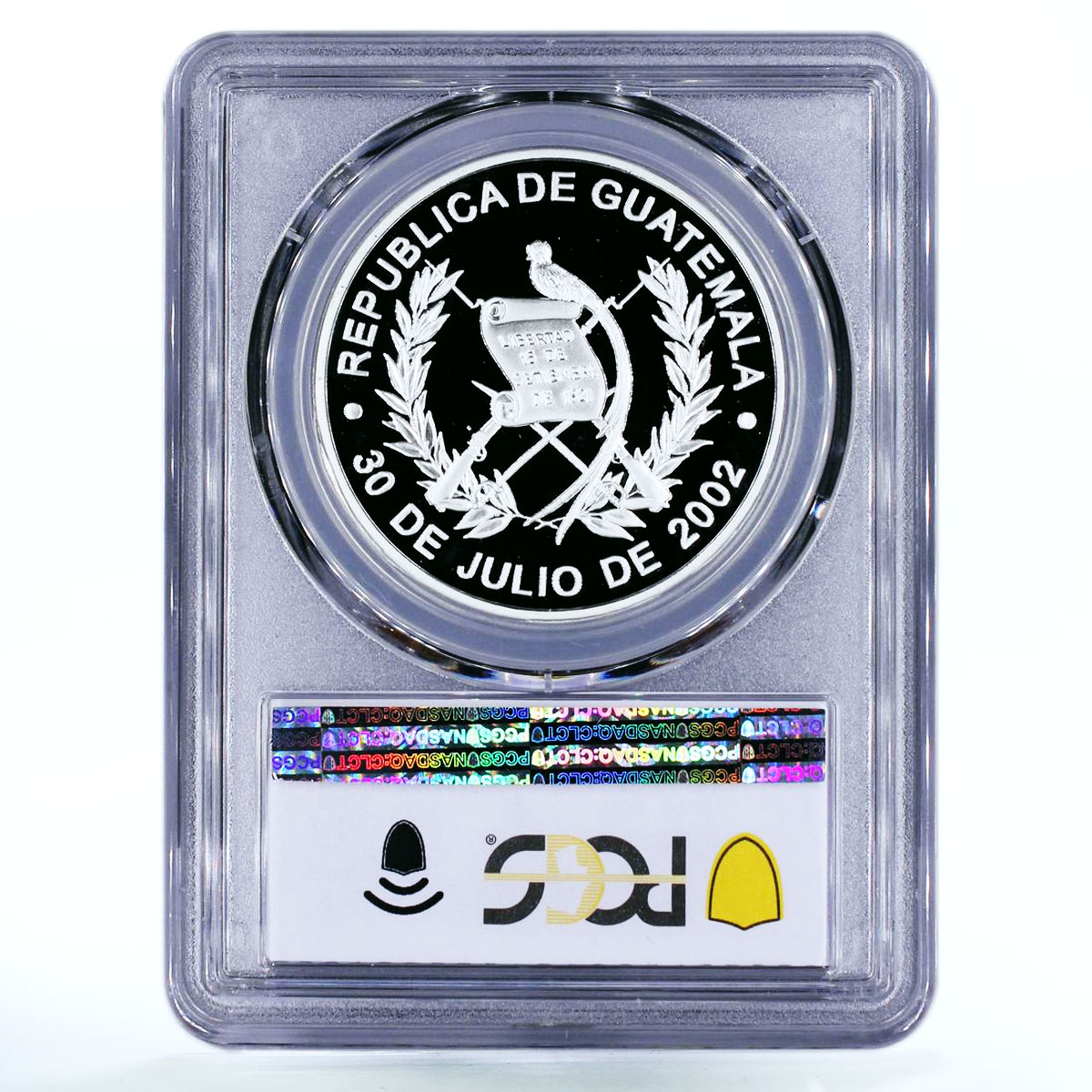 Guatemala 1 quetzal Holy Brother Pedro Betancourt PR69 PCGS silver coin 2002
