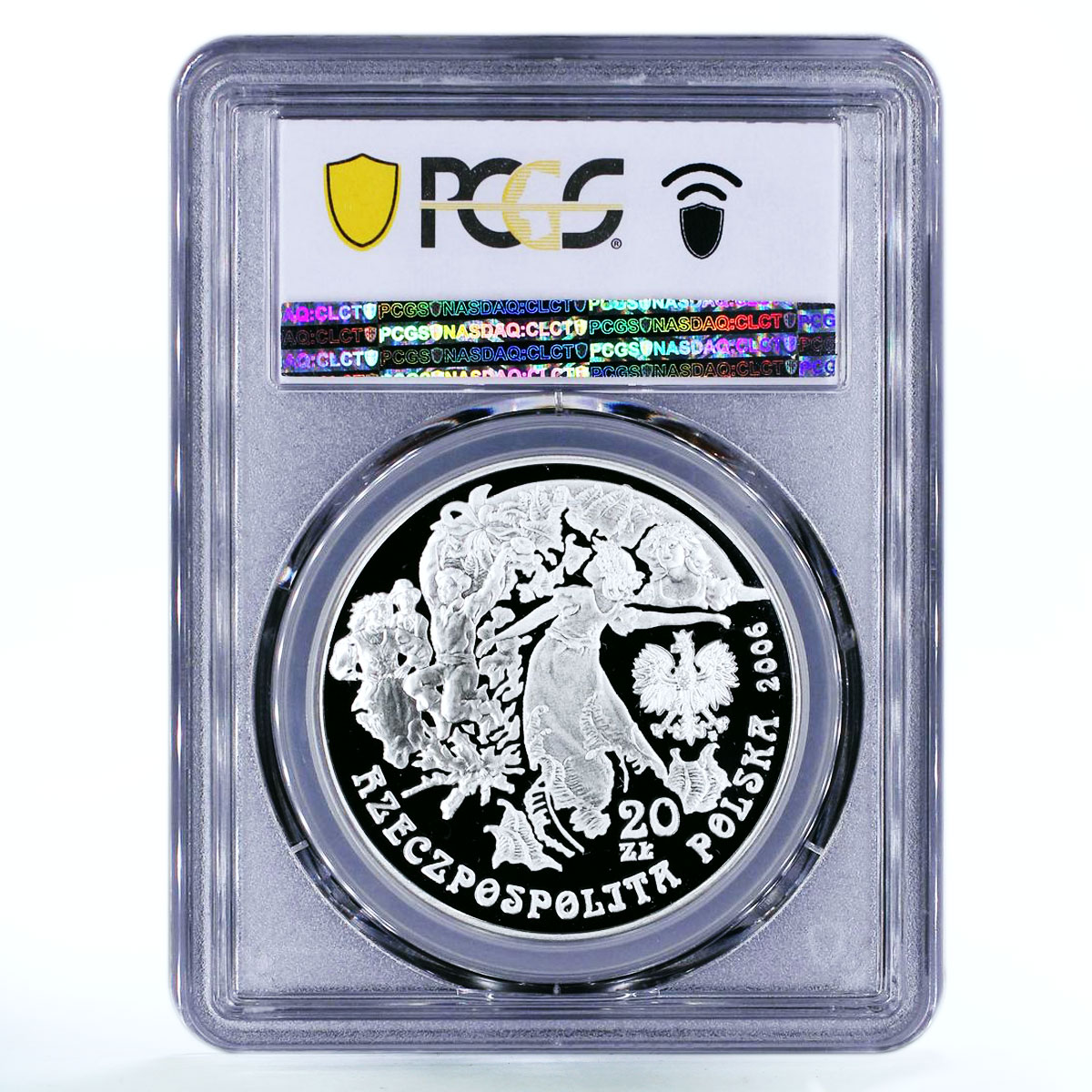 Poland 20 zlotych Folk Holidays Kupala Night Flower PR69 PCGS silver coin 2006