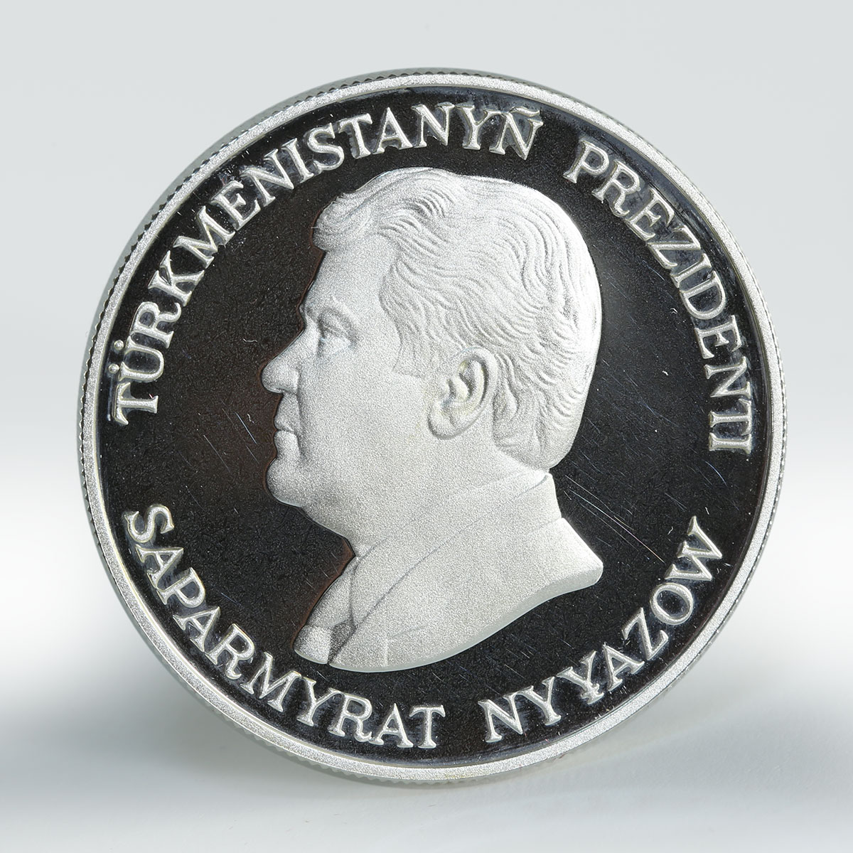 Turkmenistan 500 manat Jeyran Red Book Fauna silver coin 1996