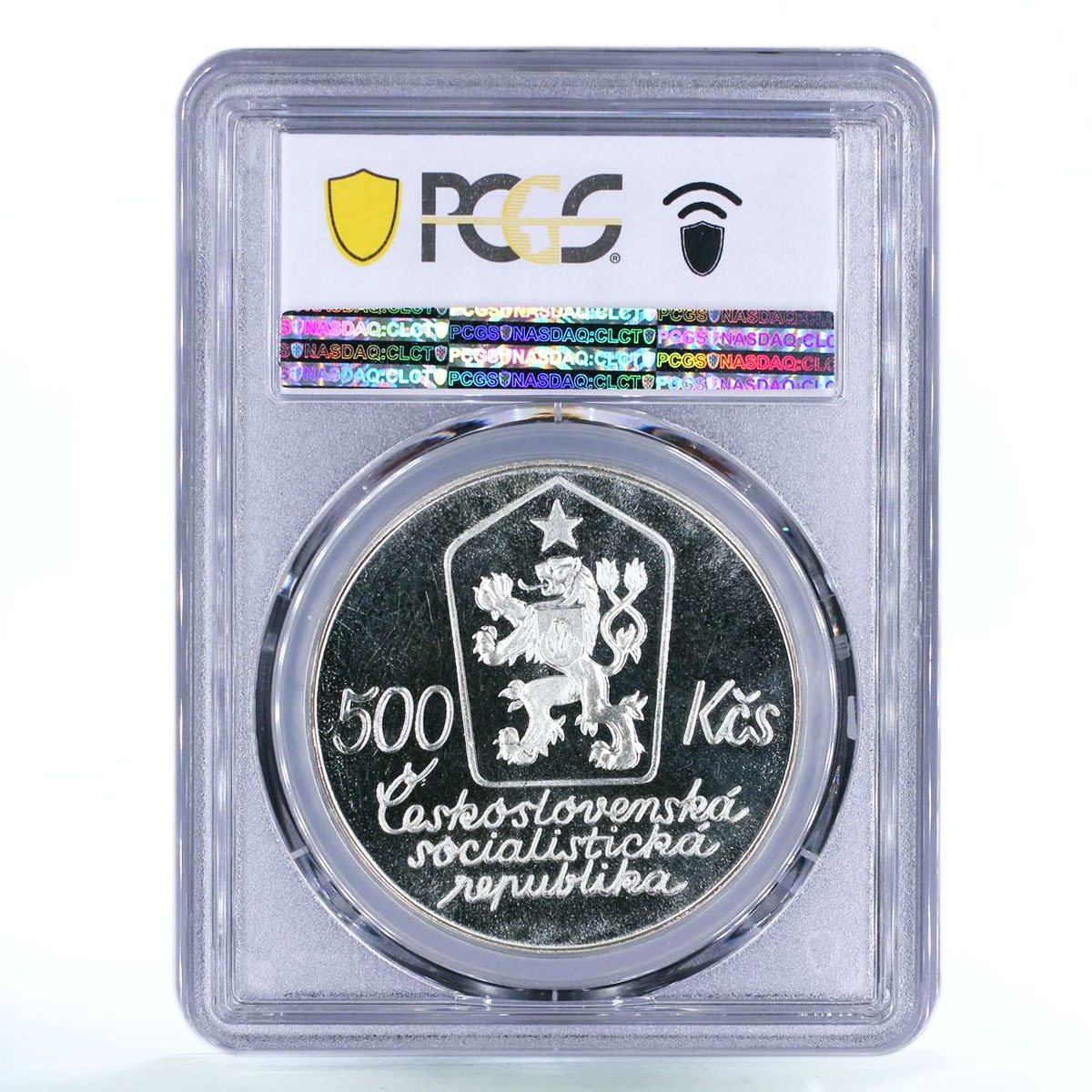 Czechoslovakia 500 korun Painter Josef Lada PR63 PCGS silver coin 1987
