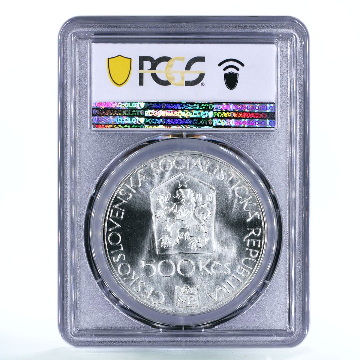 Czechoslovakia 500 korun National Theater in Prague MS67 PCGS silver coin 1983