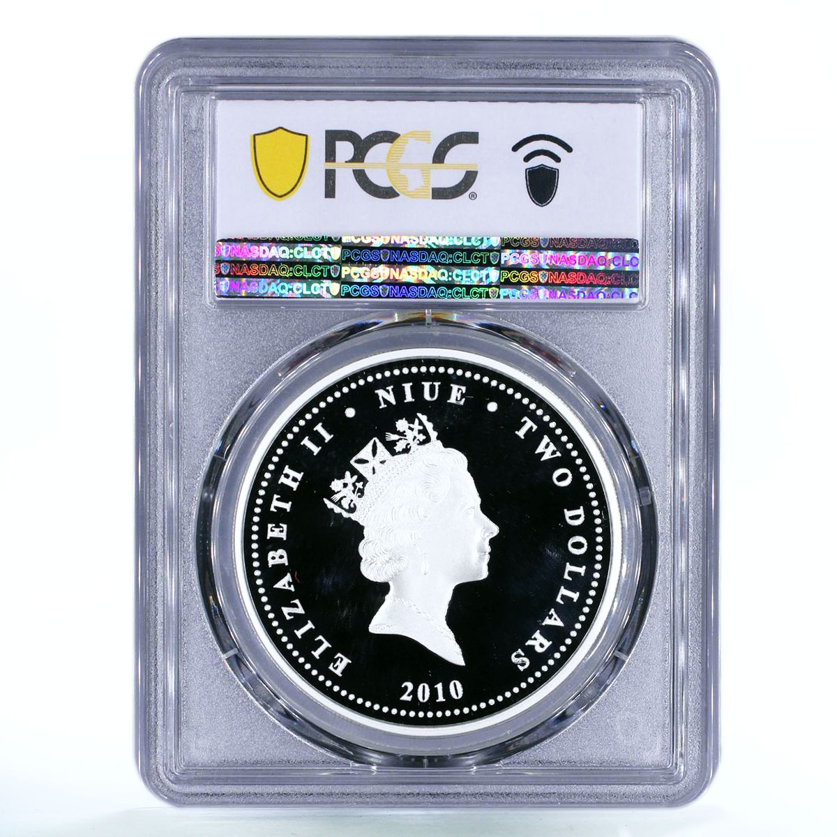 Niue 2 dollars Old Soviet Cars Gaz 21 Volga PR69 PCGS colored silver coin 2010