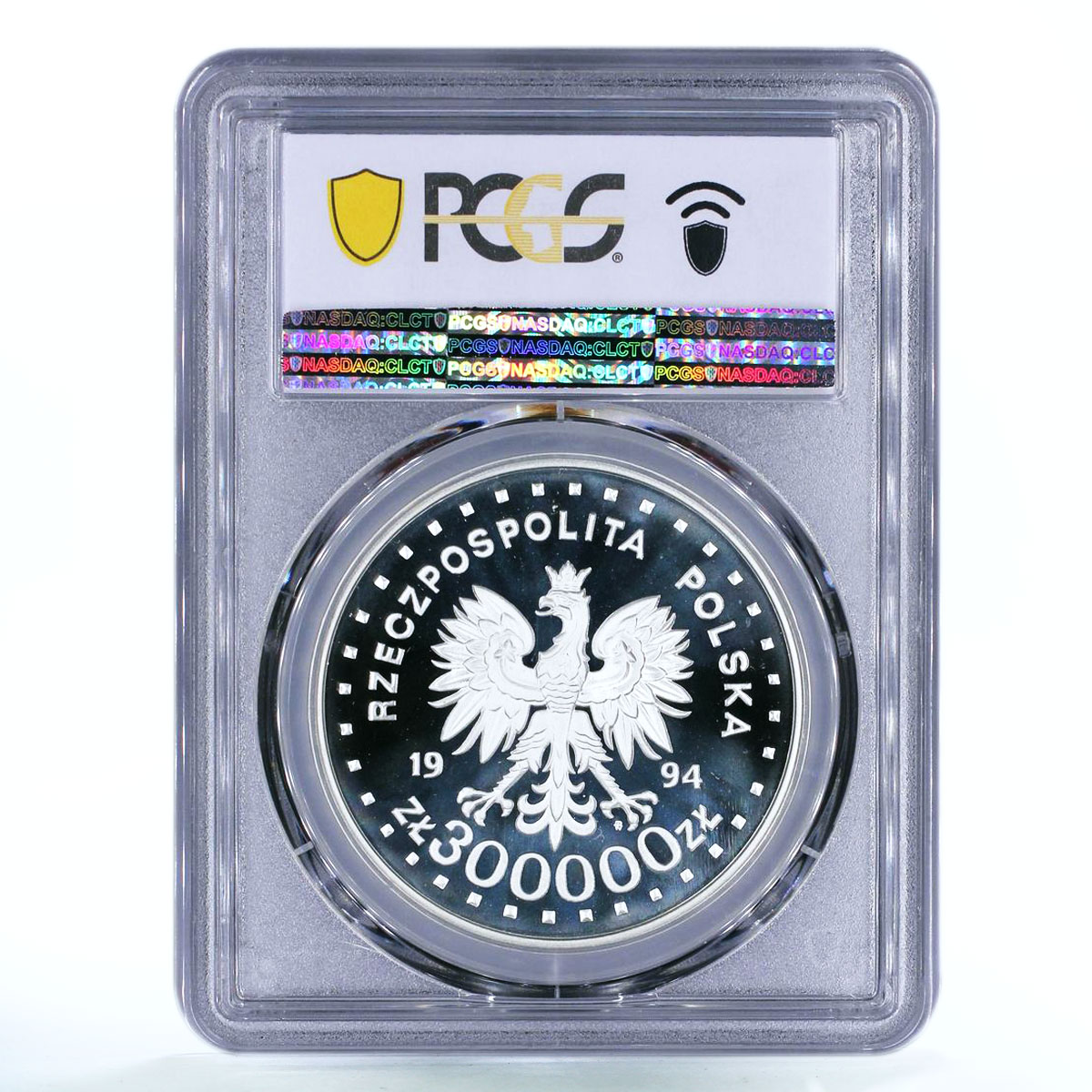 Poland 300000 zlotych 50 Years of the Warsaw Uprising PR70 PCGS silver coin 1994